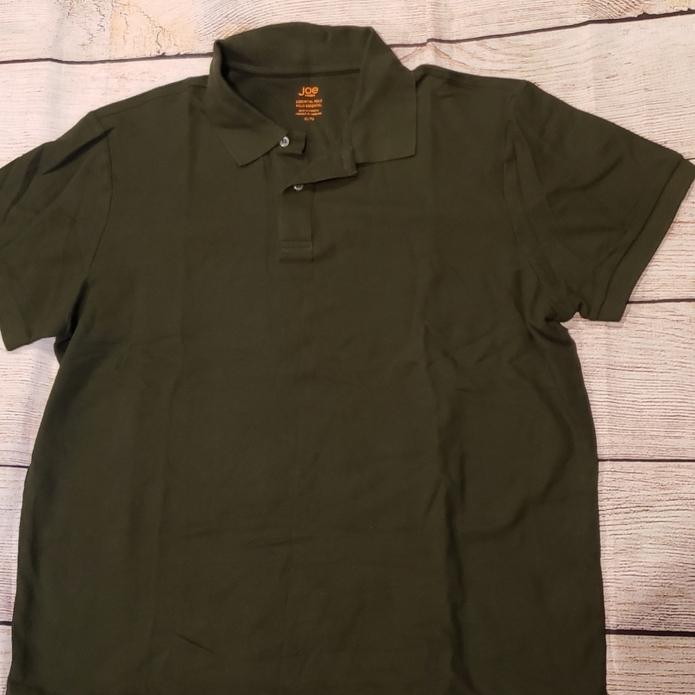 Joe fresh dark olive  polo shirt size XL